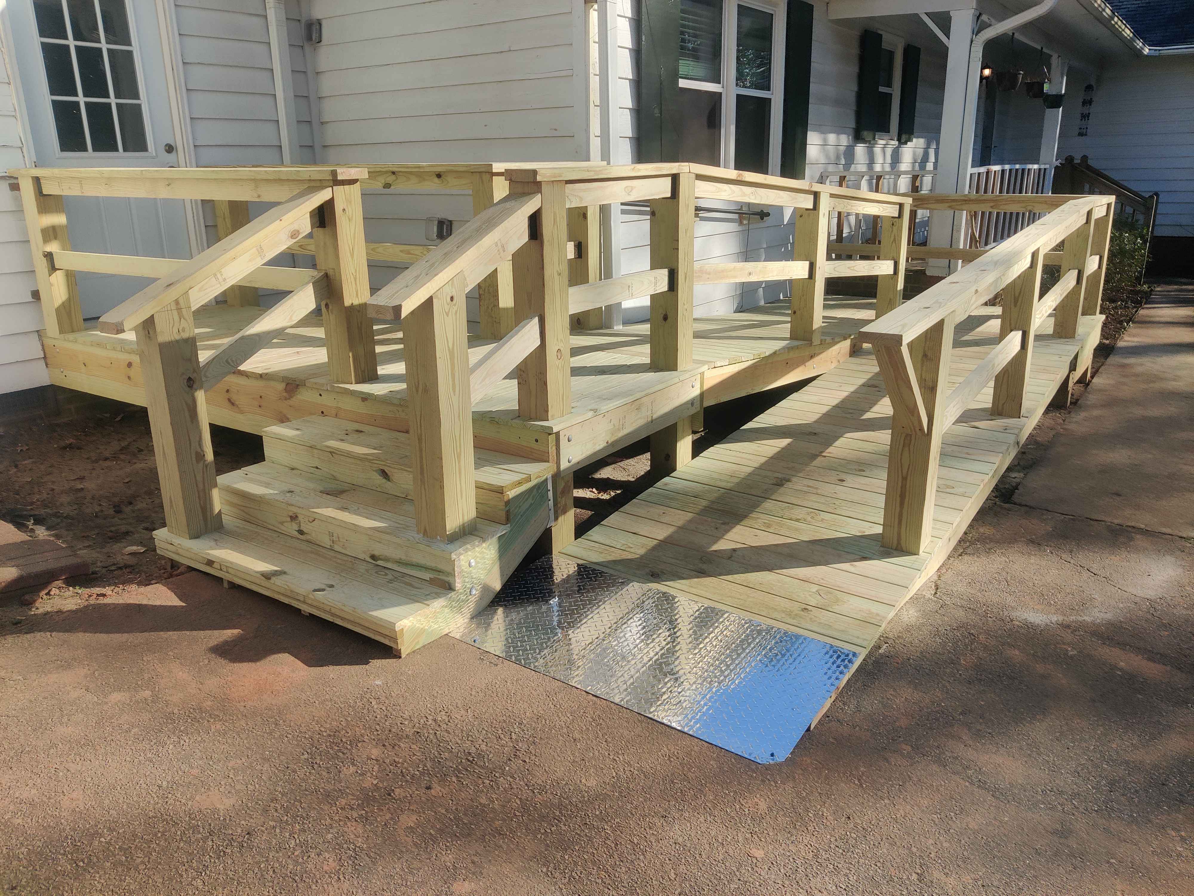 Happy customer's transformed outdoor space